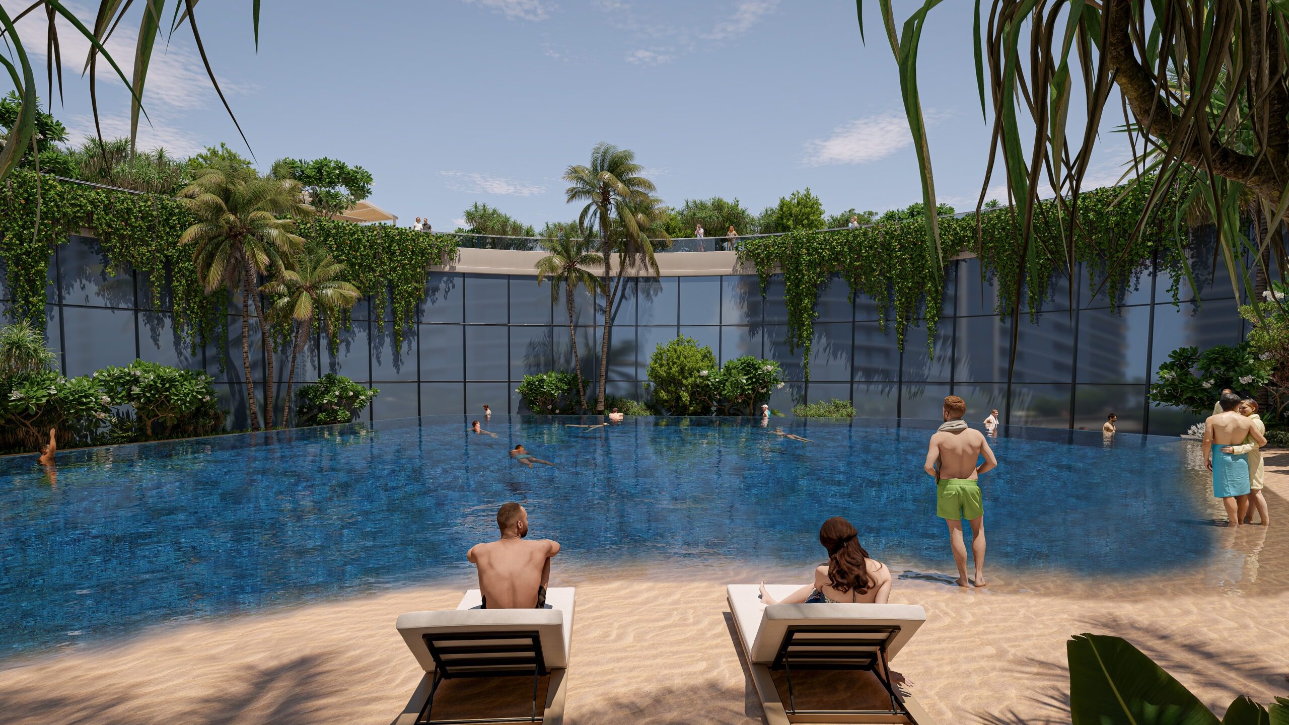 Sunken-pool